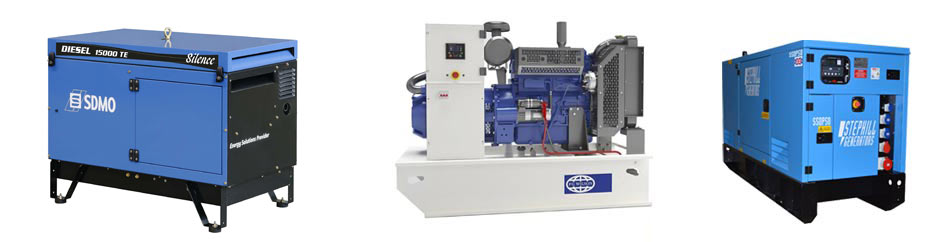 A wide range of generators for installation and commissioning