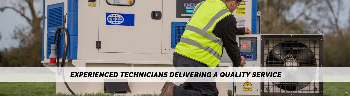 Experienced technicians for generator service, repair and maintenance