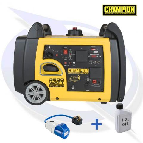 Champion 73001I-P 3750 Watt Inverter Petrol Generator - Electric Start