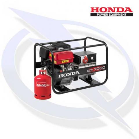 Honda ECT 7000 7kW/7kVA 3 Phase Framed Dual Fuel LPG Generator 