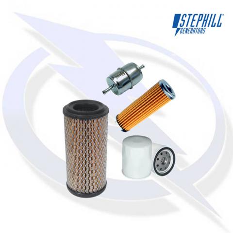 Service Kit (Oil, Fuel x2, Air filter) for Kubota V1505  Stephill Generator Engines