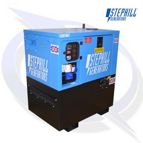 Stephill SSDK10W/3 AVR 10kVA / 8kW Welfare Cabin Diesel Generator