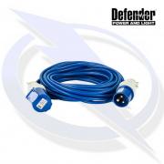 Defender 25M Extension Lead - 16A 1.5mm Cable - Blue 240V